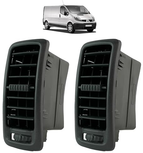 2 rejillas de ventilación compatible para Trafic 2, Vivaro A y Primastar (2000-2014) rejillas de ventilación ventana : calentador y climatización | izquierdo, derecho o central