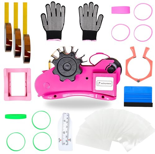 echomerx Sublimation Tape Dispenser Bundle Tumbler Edition - Semi-Auto Tape Dispenser, Heat Resistant Gloves, Heat Tapes & More - Ultimate Starter Kit for Tumbler Sublimation