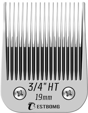 BESTBOMG Ersatzklinge für Hundepflege, kompatibel mit Andis/Wahl/Oster Hundeschermaschine (1,9 cm HT 19 mm)