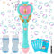 Seifenblasenmaschine für Kinder, Elektrische Seifenblasenstab für Kinder Mädchen, Musik Prinzessin Automatische Bubble Machine, Herzform Seifenblasen Spielzeug für Partys Geburtstag Hochzeit