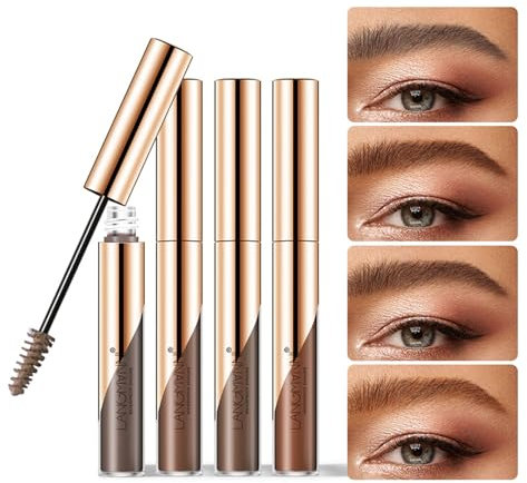 Crema de cejas, Gel De Cejas, Tinte de Cejas, Geles LíQuidos Fijadores De Cejas Impermeables Y Resistentes Al Sudor, Color Semipermanente, Gel De Cejas Tatuadas, Larga Duración (01#LIGHT GREY)
