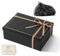 Geschenkbox mit Deckel 25 x 18 x 8,5 cm, Geschenkschachtel mit Schleife, Geschenkbox mit Schleifen, Geschenkschachtel mit Deckel, Grußkarten, für Hochzeit Geburtstag Weihnachten, Schwarz