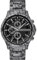 Armani Exchange Orologio per uomo, Movimento cronografo al quarzo e cassa da 46 mm con cinturino in acciaio, Grigio chiaro