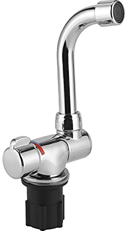 Robinet mitigeur froid et chaud pour camping-car et caravane - Installation facile - Pour cuisine et salle de bain