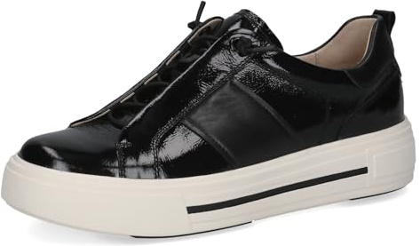 Caprice Damen Sneaker flach aus Leder Plateau