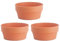 Homoyoyo Blumenschale 20 cm Aus Terrakotta Mit Untersetzer – Ideale Pflanzschale Für Kaktusse Und Sukkulenten - Dekorativer Tontopf Für Garten Und Balkon - 18 cm Durchmesser 3 Stück Set