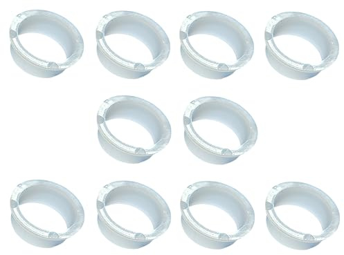 ck-türbeschläge Drückerführungsringe aus Kunststoff in Weiß | für Türdrücker und Türgriffe | Made in Italy | 10 Stück (Ø 16 mm - 10 Stück)