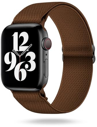 ONEFLOW Flex Loop Kompatibel mit Apple Armband Elastisch, Textil Stoff iWatch Armbänder Damen Herren Sport, Sportarmband Nylon Ersatz Watch Band Flexibel