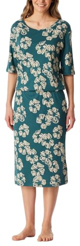 Schiesser Damen Nachthemd Kurzarm, 105 cm lang Interlock - Modern Nightwear