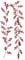 Künstliche Rosen 6 Fuß rote -Weihnachtsgirlande, künstliche Girlande für drinnen draußen, Gartentor, Heimdekoration für Winterurlaub, Neujahrsdekoration (Red, One Size)