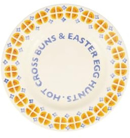 Emma Bridgewater Hot Cross Buns Medium Dinner Plate, 8.5 Inch
