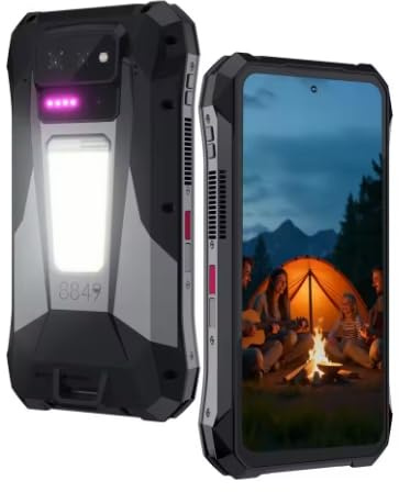 TANK X 8849 5G Smartphone 32+512GB Built-in 1080P 220 lumen Projector 50MP+64MP Camara Android 15 17600mah Battery NFC