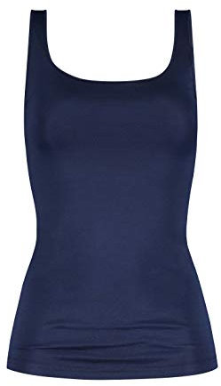 Mey Basics Serie Emotion Damen Tops breiter Träger 55204, Night Blue, 36