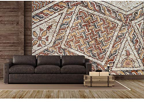 Oedim Wandbild, Motiv Romanische Mosaike, Vinyl, Wandbild, Dekoration für Esszimmer, Wohnzimmer, Schlafzimmer 100x70cm