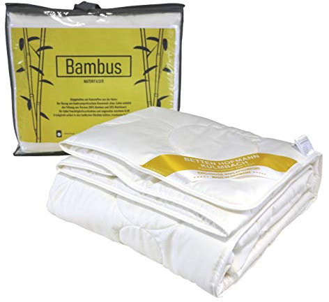 Betten Hofmann Bambus Sommerbett Steppbett 155x220 Sommerdecke waschbar 100% Natur, superleicht