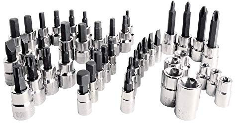 CRAFTSMAN Hex Bit and Torx Bit Socket Set, 1/4 and 3/8 Drive Sizes, SAE and Metric, 42-Piece (CMMT34912)
