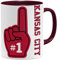 OM3 Number One #1 Kansas City - Tasse | Keramik Becher | 11oz 325ml | Beidseitig Bedruckt | Bordeaux