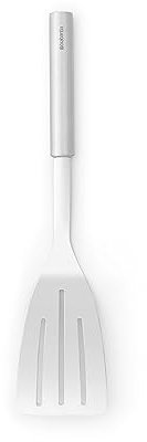 Brabantia Pfannenwender, groß Profile, Kochutensil, Küchenhelfer, Stahl, Matt Steel, 33.2 cm, 250682