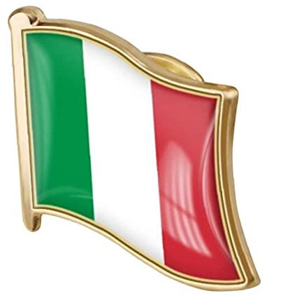 1 Stück Italienische Flagge Pinabzeichen Metall Emaal Revers Pin Brosche Italienische Flagge Nationale Emblem Abzeichen Neuheit Zubehör