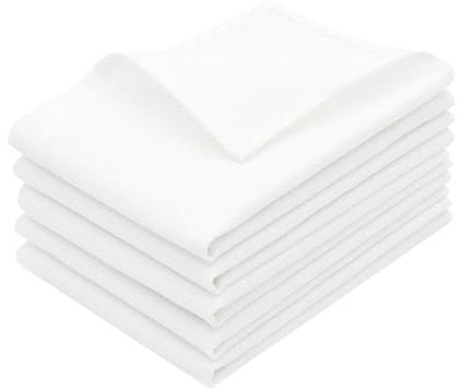 ZOLLNER 5er Set Geschirrtücher - Baumwolle in 50x100 cm - weiche und langlebige Küchentücher - waschbar bis 95°C – in weiß - Gastronomiequalität - Oeko Tex® Zertifiziert