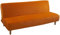 Mingfuxin Armlose Schlafsofabezüge, Stretch-Samt Futon Couchbezug Dicke weiche gemütliche Sofa Schonbezug Möbelschutz für 2-3-Sitzer armloses Klappsofa
