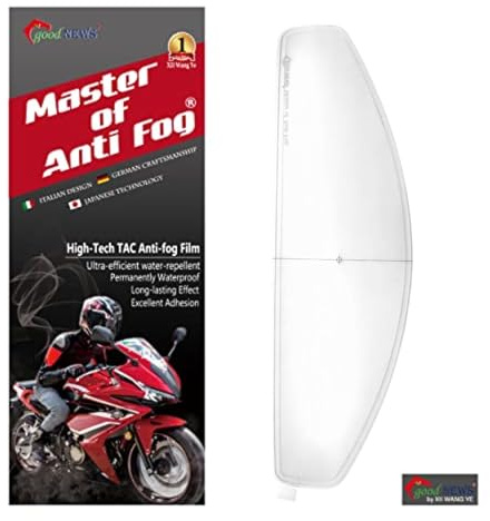 XII WY Motorradhelm-Antibeschlagfolie transparent, Motorradhelm-Visier, universeller Visierschutz, Aufkleber 9.5cm X 31cm