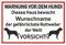 Samunshi® Aufkleber Rottweiler Warnung - Schild Sticker Hinweisschild Warnschild Vorsicht Hund 40 x 27cm Rottweiler Warnung schwarz