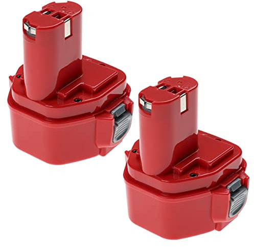 EXTENSILO 2X Akku kompatibel mit Makita 8271D, 8271, 8270DWALE, 8270DWE, 8270DWPE, 8271DWAE Elektrowerkzeug (3300 mAh, NiMH, 12 V)