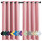 MENGH Vorhang Gardine Schlafzimmer Kinder Vorhang Verdunkelnd Thermo Schalldämmend, für Jugendzimmer Kinderzimmer rosa 1 Stück, 140x100cm(HxB)