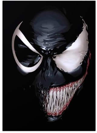 Displate Offiziell Marvel MetallPoster Magnetische Befestigung Inklusive Lizenziert Bilder Hochwertiges Poster Venom - Venom 67.5 cm x 48 cm