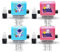 OneNine 4 Stück Roller Digitaler Lehrstempel, Mathe Roller Stempel, 1-100 Lehrerbedarf Lehrerstempel Rechenrolle, Reusable Computational Additions Subtraktions Division Rollenstempel