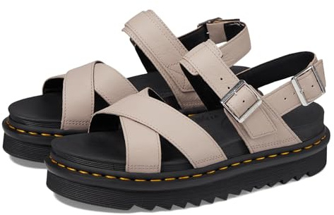Dr. Martens Women's Voss Ii Sandal, Vintage Taupe Pisa, 5 UK