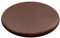 ZIBENE Sitzkissen Rund 35cm, Stuhlkissen 35x35 Ohne BäNder, DüNn Memory-Schaum Stuhlauflagen KüChenstuhl Wasserfest Schmutzabweisend Leder Sitzpolster Gartenstuhl Barhocker Outdoor Braun