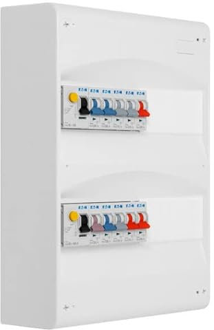 EATON - Tableau 2 rangées pré-équipé 2 inter. diff. 63A + 10 disjoncteurs