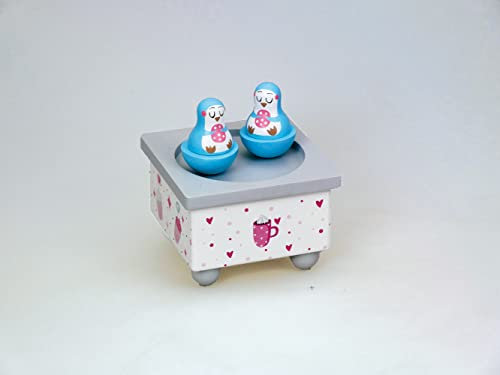 Musicboxworld MMM GmbH, 43910 Spieluhr - Tanzende Pinguine Holzspieldose