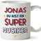 Mugffins Tassen Personalisierten für MUSIKER Mann - Auf Deutsch - Du Bist Super - 11 oz / 330 ml - Individuell Anpassbar Geschenk Mitarbeiter