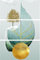 AREDE 3er Set Wandkunst Gemälde Bild Poster  Zartes Gold und blaues Blatt | 90 x 60 cm | Wandbilder Wanddekoration Home Office Wohnzimmer Schlafzimmer Dekoration | Fertig zum Aufhängen