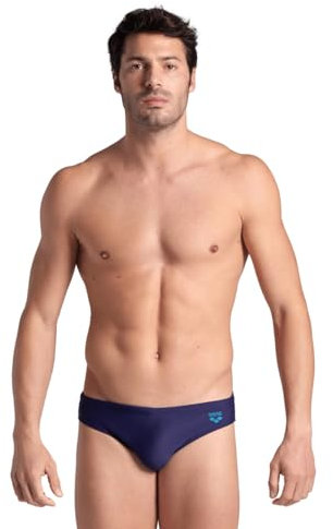 Arena Santamarias R Costume da Bagno Uomo, Costume Slip Uomo Mare e Piscina in Tessuto Foderato Maxfit Eco Resistente al Cloro e al Sale, Protezione UV 50+