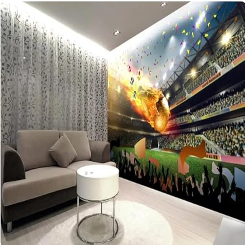 ACASI 3D Wallpaper Football Game Scene Photo Wallpaper 3D Football Club Bar Decor Mural Wall Paper,3D,150x105cm