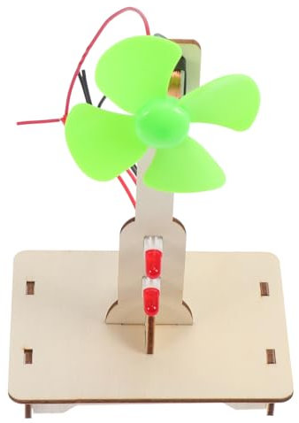 BESTonZON 1stk Experimentelles Spielzeug Miniaturbausatz Generator-lehrmodell Windmühlengenerator Spielzeuge Mini-Motor-kit Puzzle-Spielzeug Schulwissenschaft DIY Dynamo Holz Kind Werkzeug