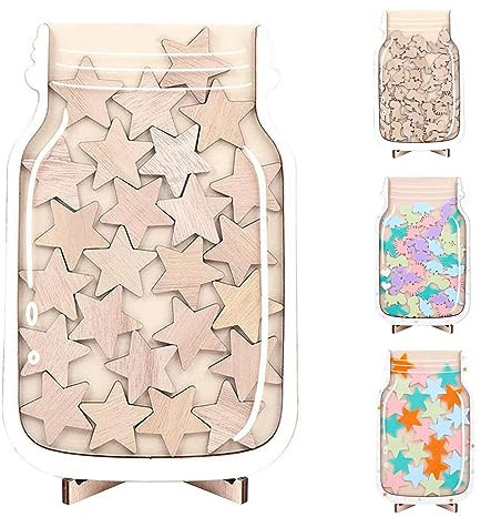 Personalisiertes Belohnungsglas, Stern-Belohnungsglas for Kinder, personalisiertes Sterne-Belohnungsglas, Stern-Belohnungsanreizglas mit Halter fürs Klassenzimmer, Hilfsmittel for Verhaltensmanagement