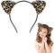 LunarCharm Leoparden Haarreif Kinder, Bezaubernder Leoparden Ohren Haarreif für Kinder für Halloween, Karneval, Mottopartys, jedem Outfit einen wilden Touch verleiht