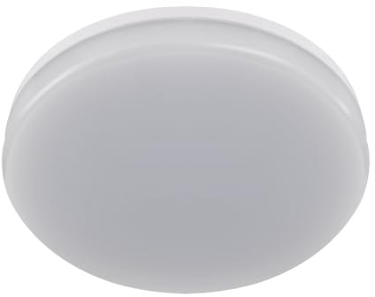 LED Aussendeckenleuchte IP55 klein Ø 22 cm Weiß rund neutralweißes Licht 4000 K 2290 lm Deckenlampe außen Feuchtraumlampe Keller Lampe