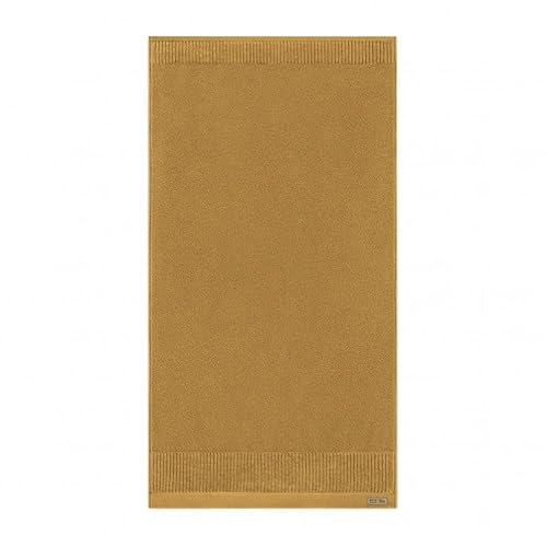 ZWOLTEX - Duschhandtuch Groß 100x150, Ultra Weich & Saugfähig 600 g/m², 100% Bio Baumwolle GOTS Zertifizert, ÖKO-TEX, Handtücher Golden, Porto Collection - 1 Stück