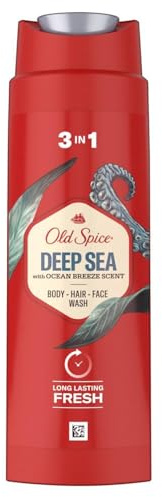 Old Spice 3in1 Duschgel & Shampoo für Männer - Deep Sea - 6er Pack (6x 250ml)