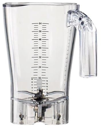KE88FENG Cuerpo del Vaso de la licuadora for Hamilton Beach HBH550 HBH650 HBH850 Vaso de Repuesto for licuadora con Pieza de Cuchilla (sin Tapa)