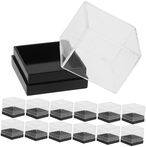 Abaodam 18stücke Teiliges Klare Acryl-Box Mit Deckel Für Präsentation Von Mineralien Vielseitige Aufbewahrungswürfel Transparente Boxen Für Sammlerstücke Und Kleine Gegenstände