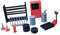 Oshhni 1/64 Diorama Garage Accessori Officina Auto Pneumatici Coni Stradali Mobili Scaffali Fusti di Petrolio 13 Pezzi/Set Attrezzi per Riparazione Auto in
