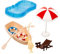 SOPOTUTU 1 Ensemble Piscine Miniature pour Maison de Chaise Bateau Décoration pour Modèles Miniatures