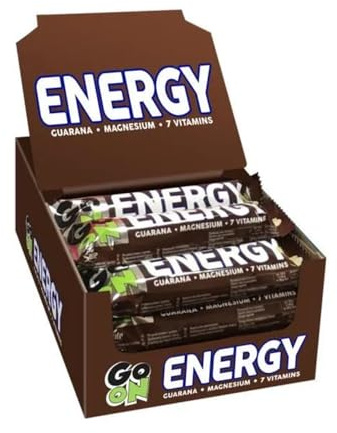 GO ON - Energie-Riegel mit Vitaminen, 24x45g, Nahrhafter Powerbar Nuss-Karamel, Gesunde Power Snack ohne Palmöl, Energieriegel für Fitness & Sport